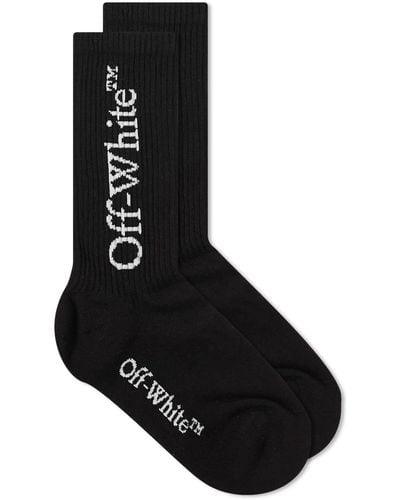 Off-White c/o Virgil Abloh Off- Mid Bookish Calf Socks - Black