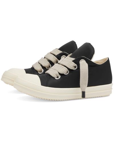 Rick Owens Low Jumbo Lace Puffer Trainers - Black
