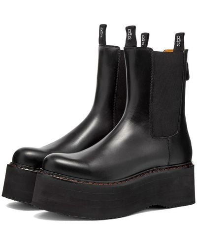 R13 Double Stack Chelsea Boot - Black