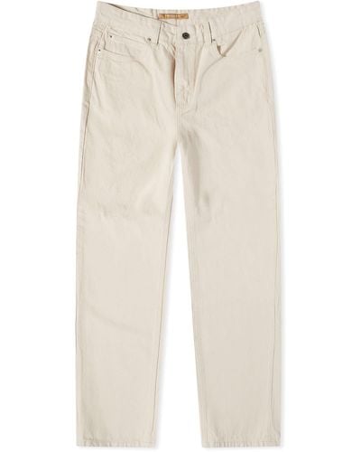 FRIZMWORKS Og Wide Cotton Trousers - Natural