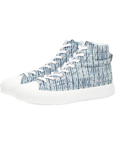 Givenchy Denim City High Sneakers - Blue