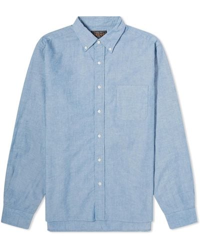 Beams Plus Button Down Shirt - Blue