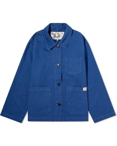 Nudie Jeans Lovis Workwear Jacket - Blue