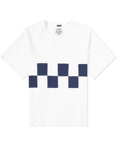 Nanamica Checkerboard Oversized T-shirt - White