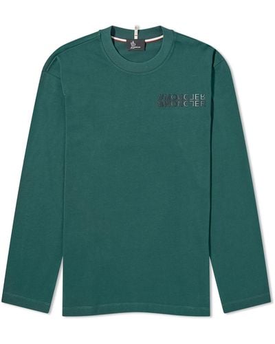 3 MONCLER GRENOBLE Long Sleeve T-Shirt - Green