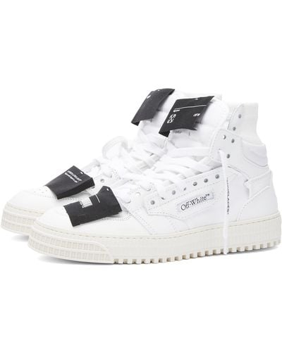 Off-White c/o Virgil Abloh Off- 3.0 Off Court Calf Leather Trainers - Metallic