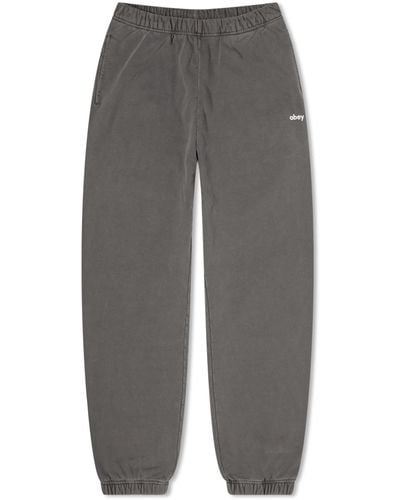 Obey Lowercase Pigment Sweatpants - Gray
