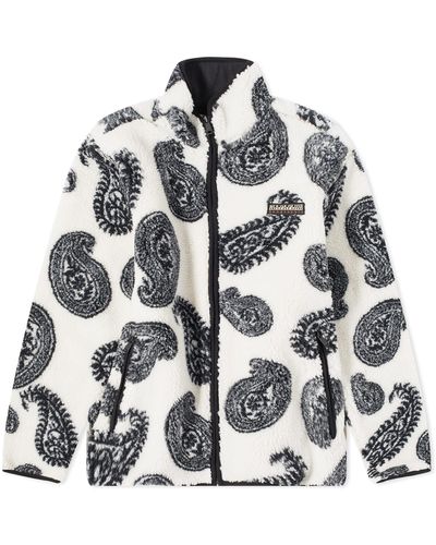 Napapijri Holiday Jacquard Paisley Fleece Jacket - Multicolour