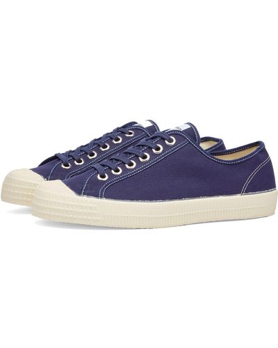 Novesta Star Master Contrast Stitch Trainers - Blue