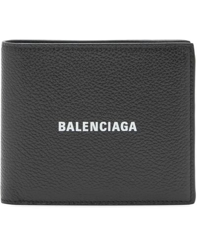 Balenciaga Cash Square Fold Wallet - Black