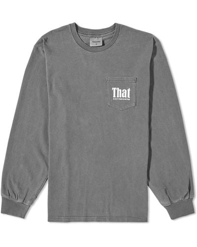 thisisneverthat Pocket Long Sleeve T-Shirt - Gray