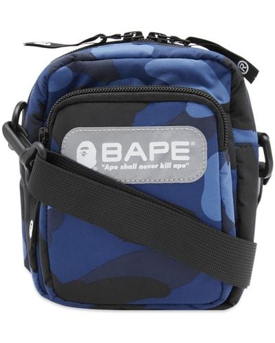 A Bathing Ape Colour Camo Mini Shoulder Bag - Blue
