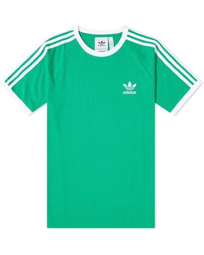 adidas 3 Stripe T-Shirt - Green