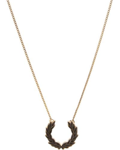 Fred Perry Laurel Wreath Necklace - Metallic