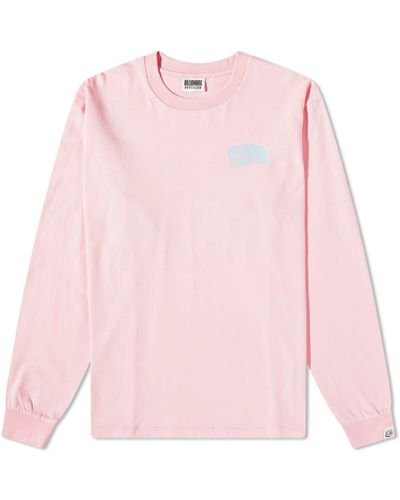BBCICECREAM Long Sleeve Small Arch Logo T-Shirt - Pink