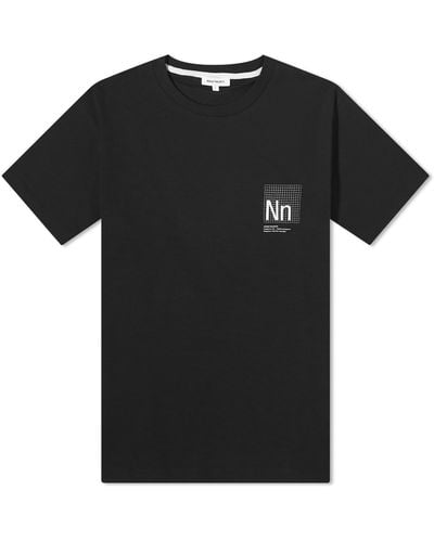 Norse Projects Jakob Organic Interlock N Print T-Shirt - Black