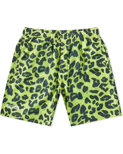 Pleasures Leopard Shorts - Green