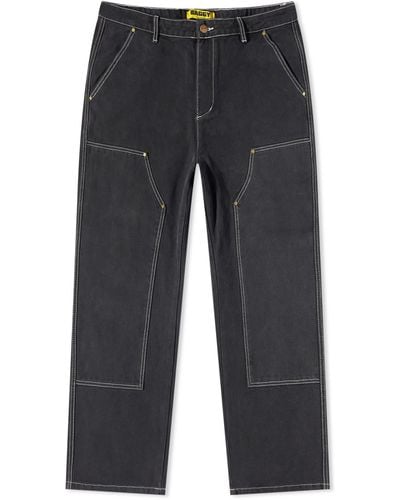 Butter Goods Washed Canvas Double Knee Pant - Grey
