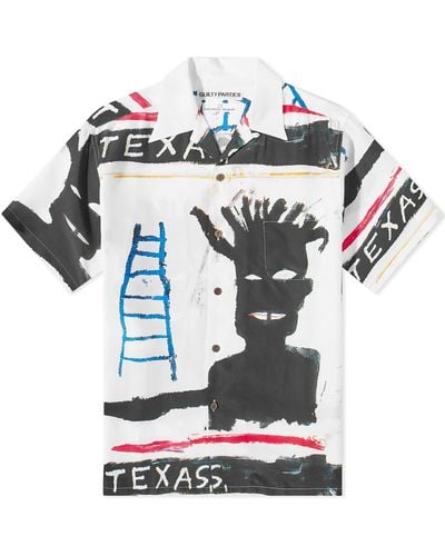 Wacko Maria Short Sleeve Jean-Michel Basquiat Type 2 Hawaiia - Blue