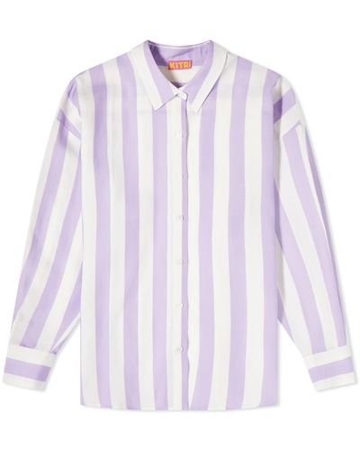 Kitri Mariana Boyfriend Shirt - Purple