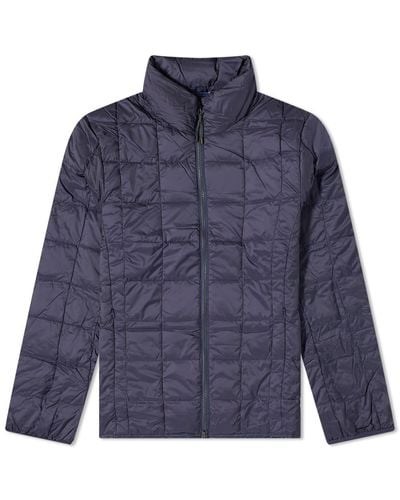 Taion High Neck Zip Down Jacket - Blue