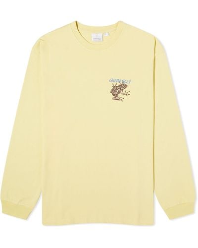 Gramicci Sticky Frog Long Sleeve T-Shirt - Yellow
