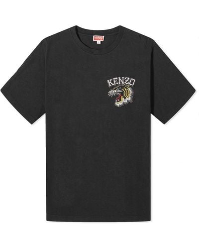KENZO Tiger Varsity Slim T-Shirt - Black