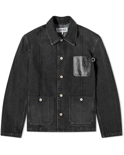 Loewe Denim Workwear Jacket - Black