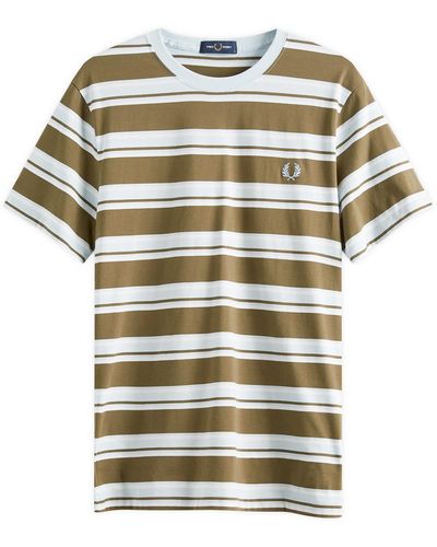 Fred Perry Stripe T-Shirt - Green