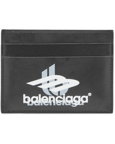 Balenciaga Sport Logo Card Holder - Black