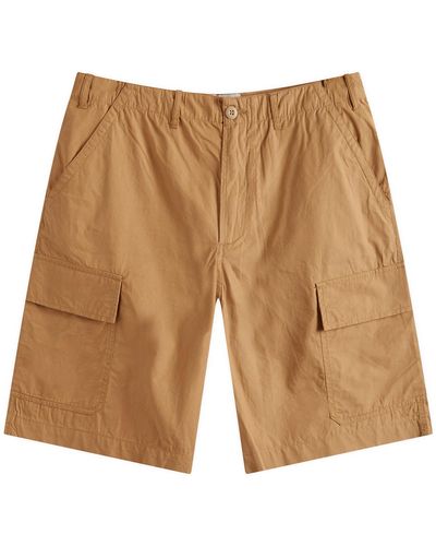Universal Works Broad Cloth Cargo Shorts - Brown