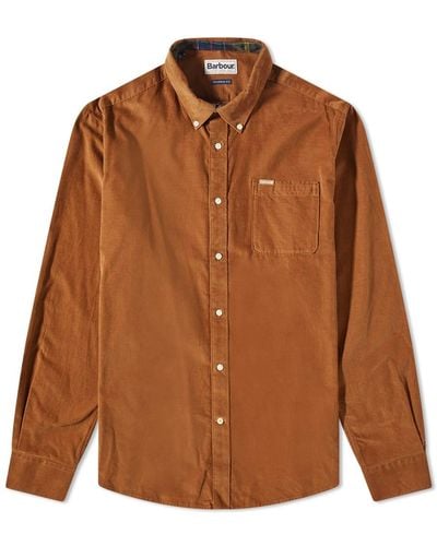 Barbour Ramsey Tailored Cord Shirt - Brown