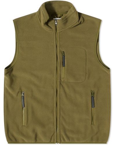 POLAR SKATE Basic Fleece Vest - Green