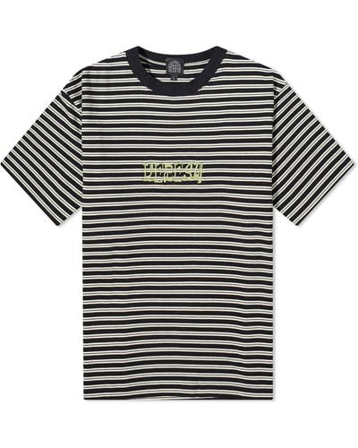 Heresy Stripe Stamp T-Shirt - Black