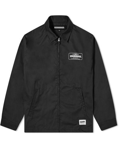 Neighborhood Zip Work Jacket - Black