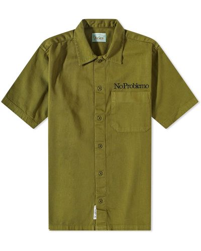 Aries Mini Problemo Uniform Shirt - Green