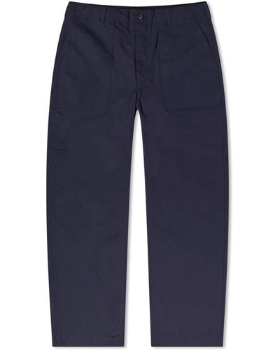 Engineered Garments Fatigue Trousers Dark Cotton Ripstop - Blue