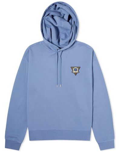 Maison Kitsuné Surf Collage Oversize Hoodie - Blue