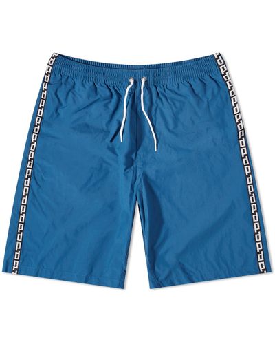 POLAR SKATE P Stripe City Swim Shorts - Blue