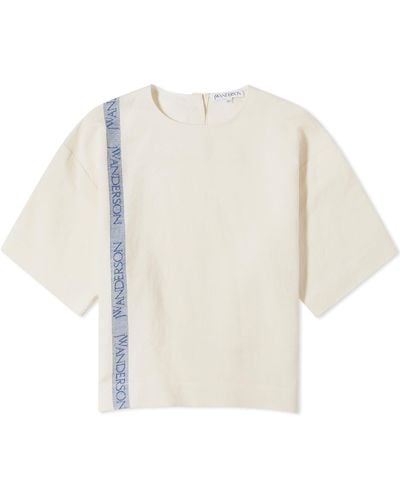 JW Anderson Boxy T-Shirt With Logo - White