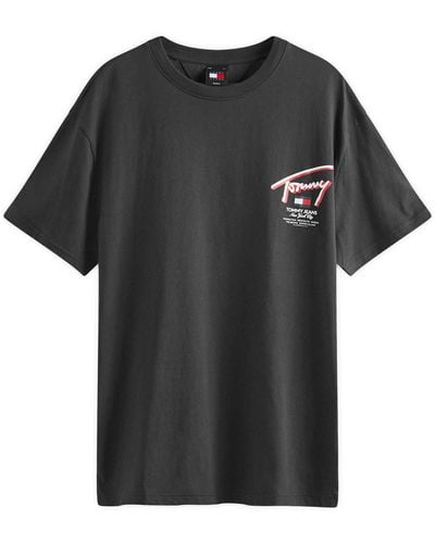 Tommy Hilfiger 3D Signature T-Shirt - Black