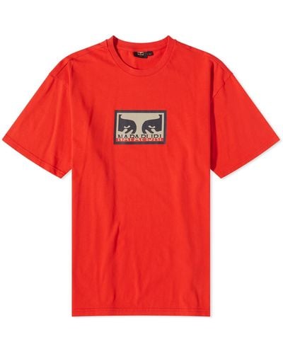 Napapijri X Obey Logo T-Shirt - Red