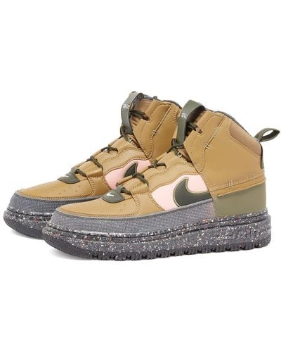 Nike Air Force 1 Boot Trainers - Brown