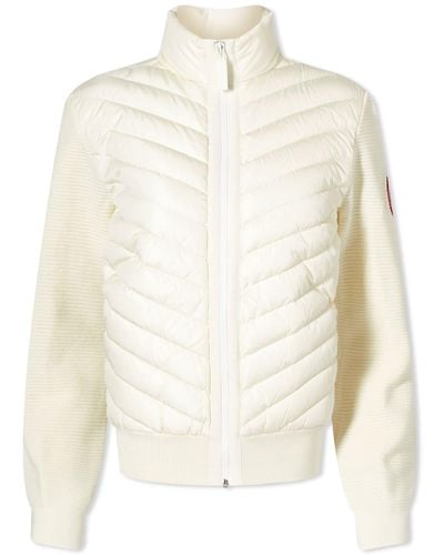 Canada Goose Hybridge Padded Knit Jacket - White