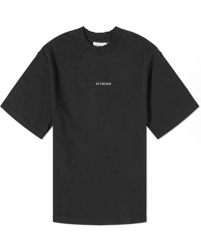 Han Kjobenhavn Distressed Logo T-Shirt - Black