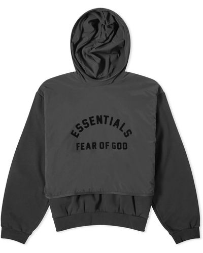Fear Of God Spring Fleece Hooded Sweatshirt - Black