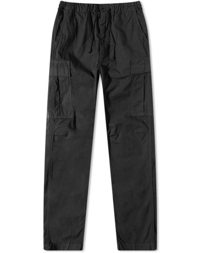 Orslow Easy Cargo Trousers Charcoal - Grey