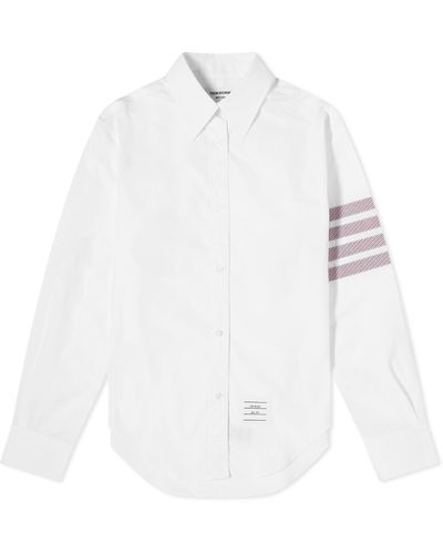 Thom Browne 4 Bar Poplin Shirt - White