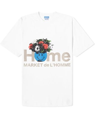 Market Smiley De L'Homme T-Shirt - White