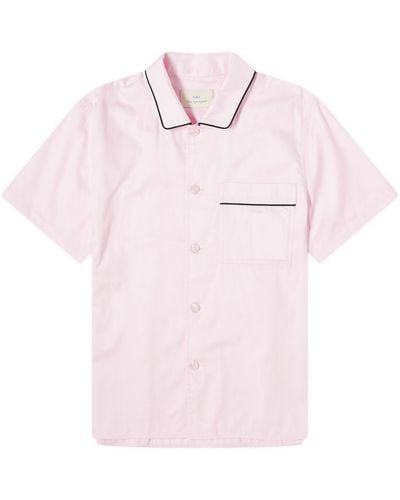 Hay Outline Short Pajama Shirt - Pink